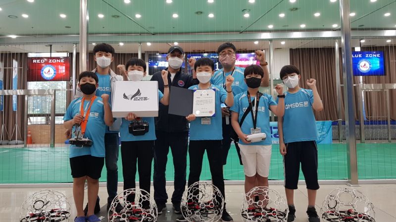 구미신당초 드론축구팀 2020 전국 드론축구대회 특별상 수상