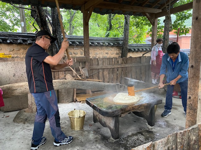 증산면 노인회 김천옛날솜씨마을 음식만들기 체험 행사