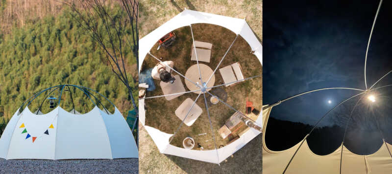 캠핑 브랜드 아늑, 지붕없는 쉘터형 텐트 ‘아늑 멍쉘터’ 출시